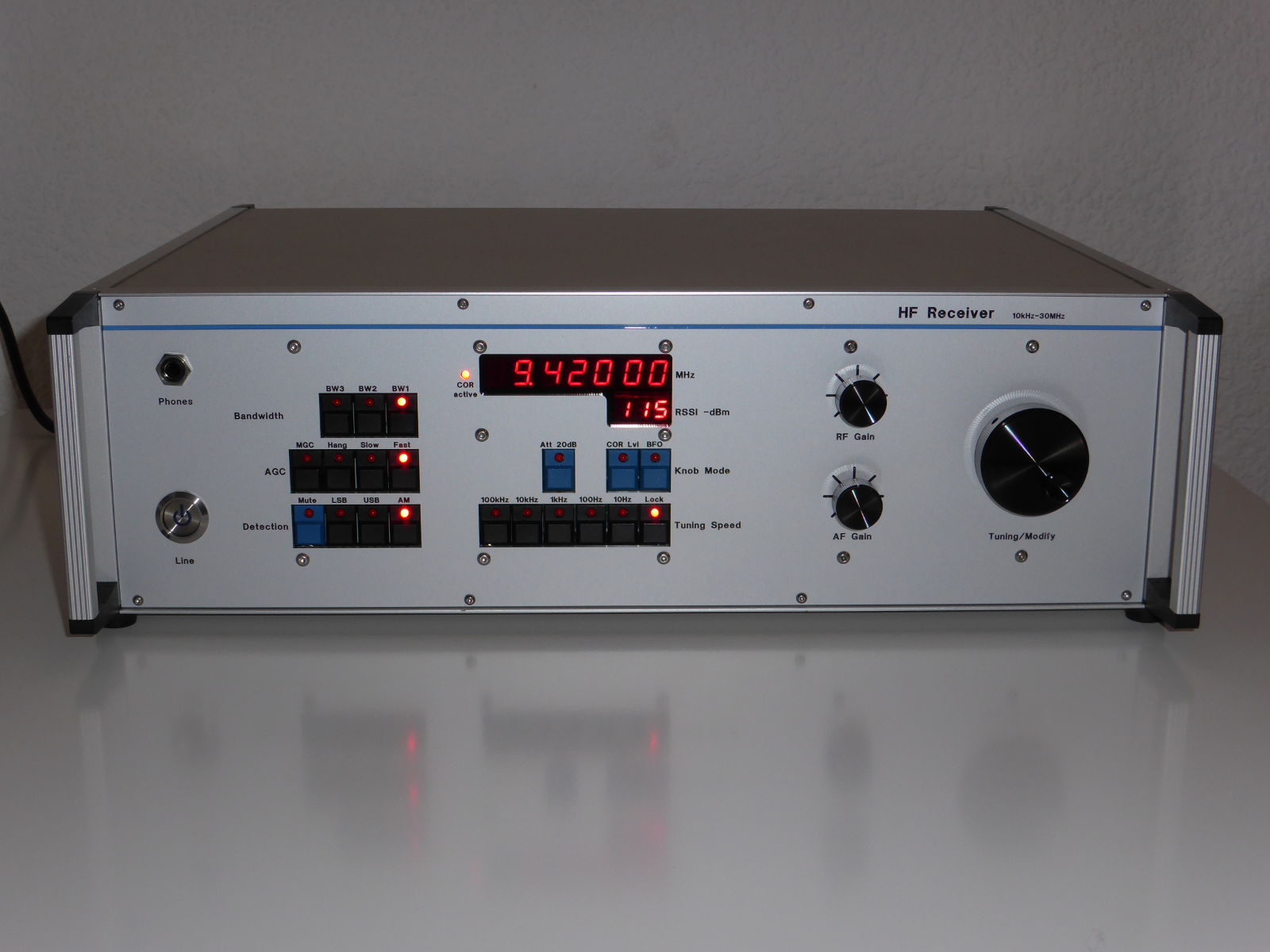 Front view Receiver Mark I front view