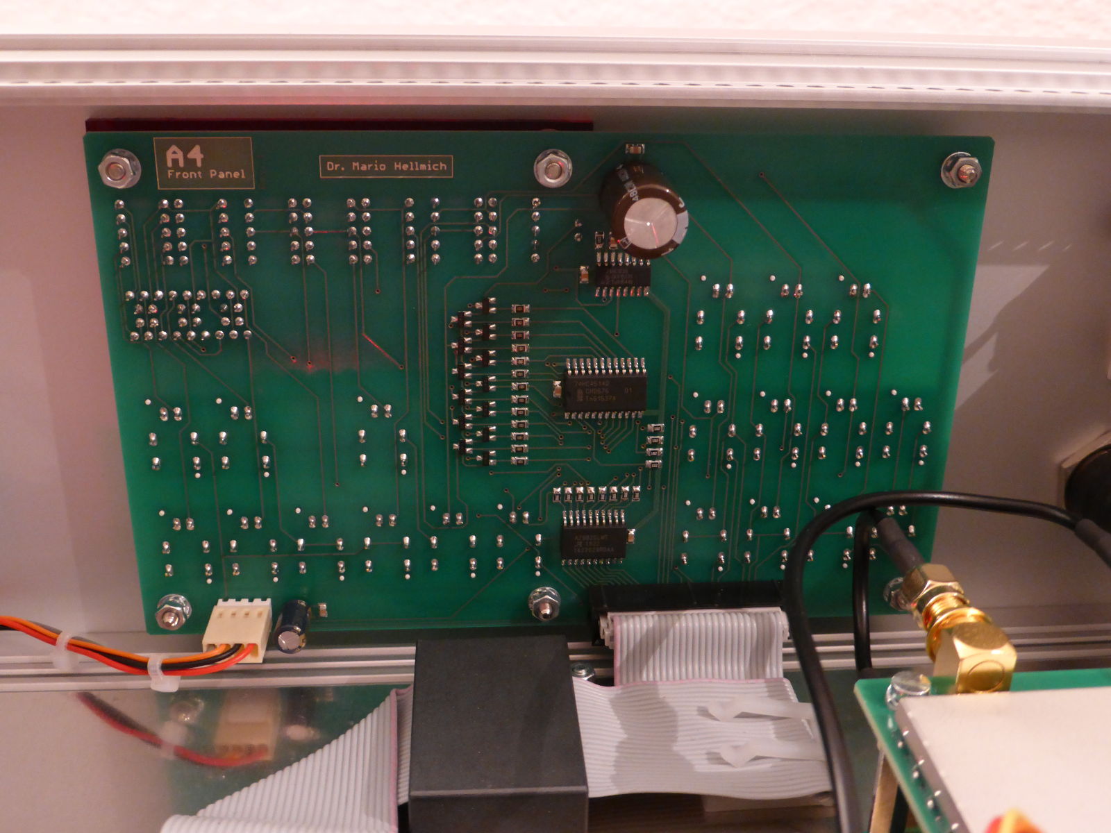 Front panel board Front panel board