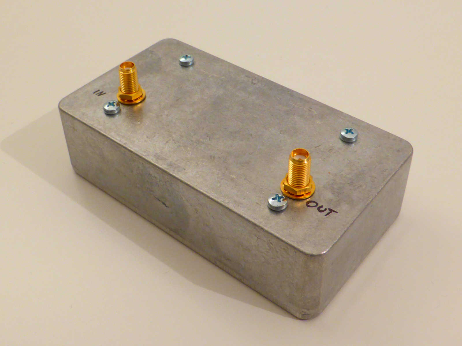 The medium power RF amplifier in its enclosure