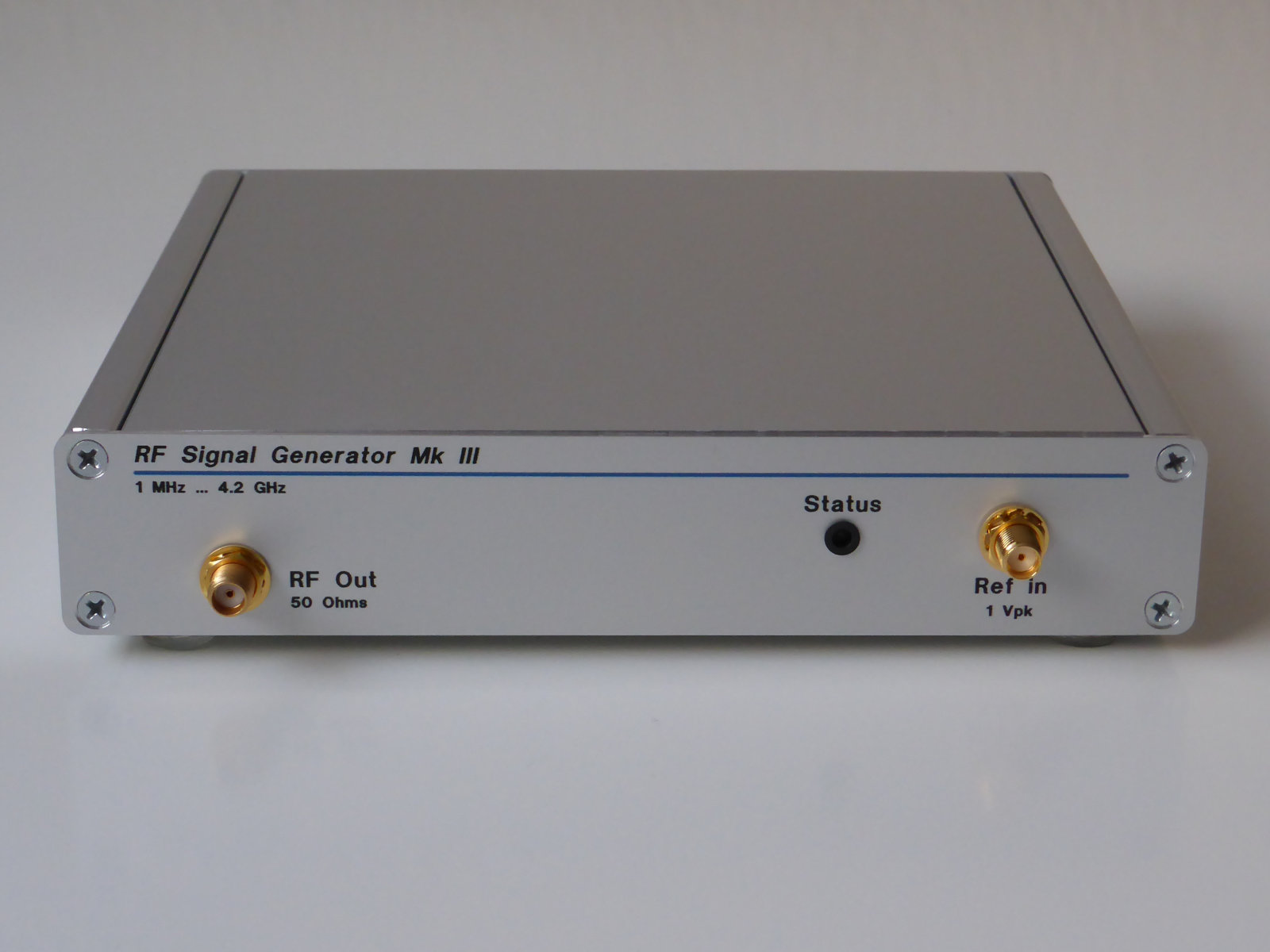 RF signal generator front view RF signal generator front